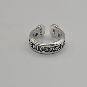 Chrome Hearts 925 Sterling Silver Open Scroll Ring